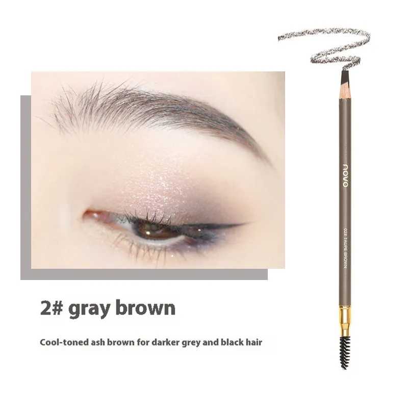 Natural Shaping Machete Double Headed Eyebrow Pencil - 2 Gray Brown