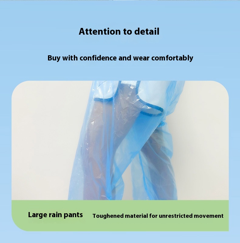 Title 8, Disposable Rain Pants Foot-wrapped Foot-sealed ...