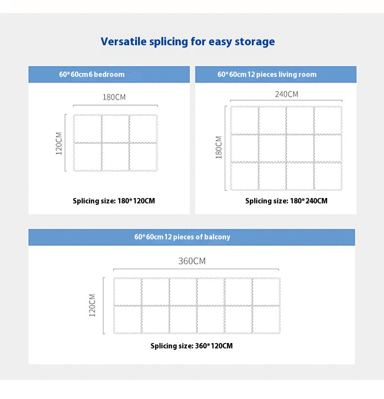 Title 8, Warehouse Floor Mat Shock-absorbing Square Matt...