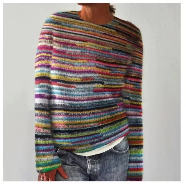 Women's Fashionable Pullover Sweater Top Seven Colors - Shop at LoveMi