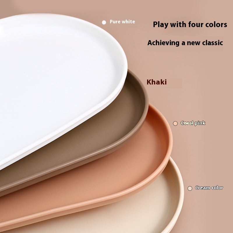 Afternoon Tea Dessert Stove Iced Tea Oval Plate