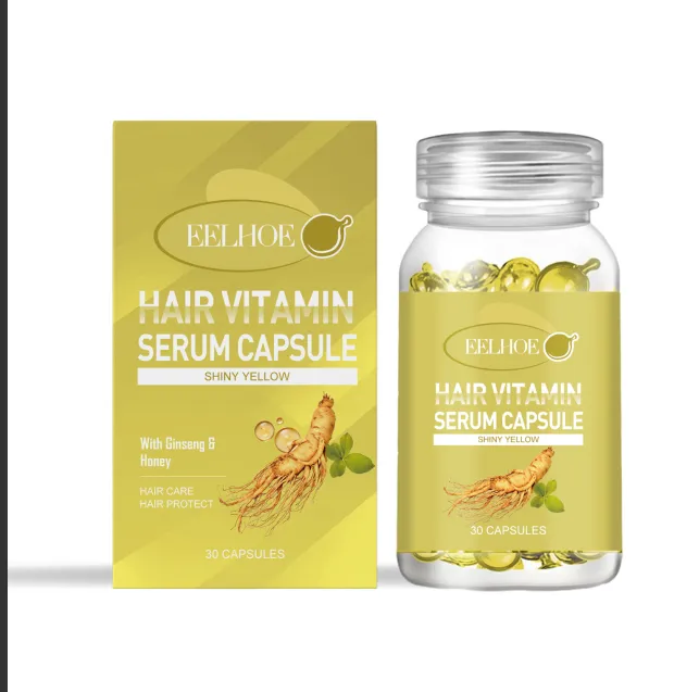 Hair Care Capsules Relieve Dryness - Yellow