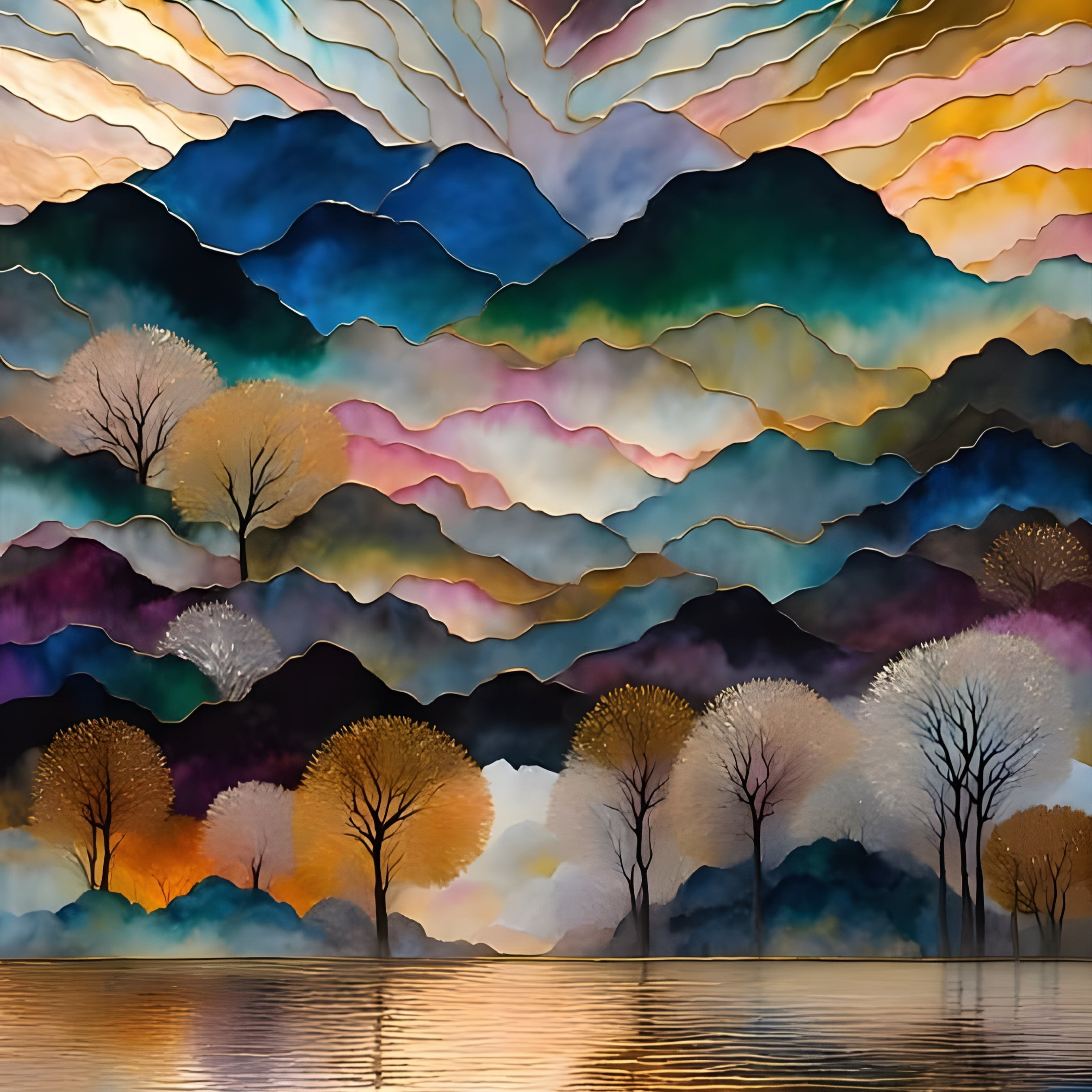 Decorative Canvas Core Frameless Painting