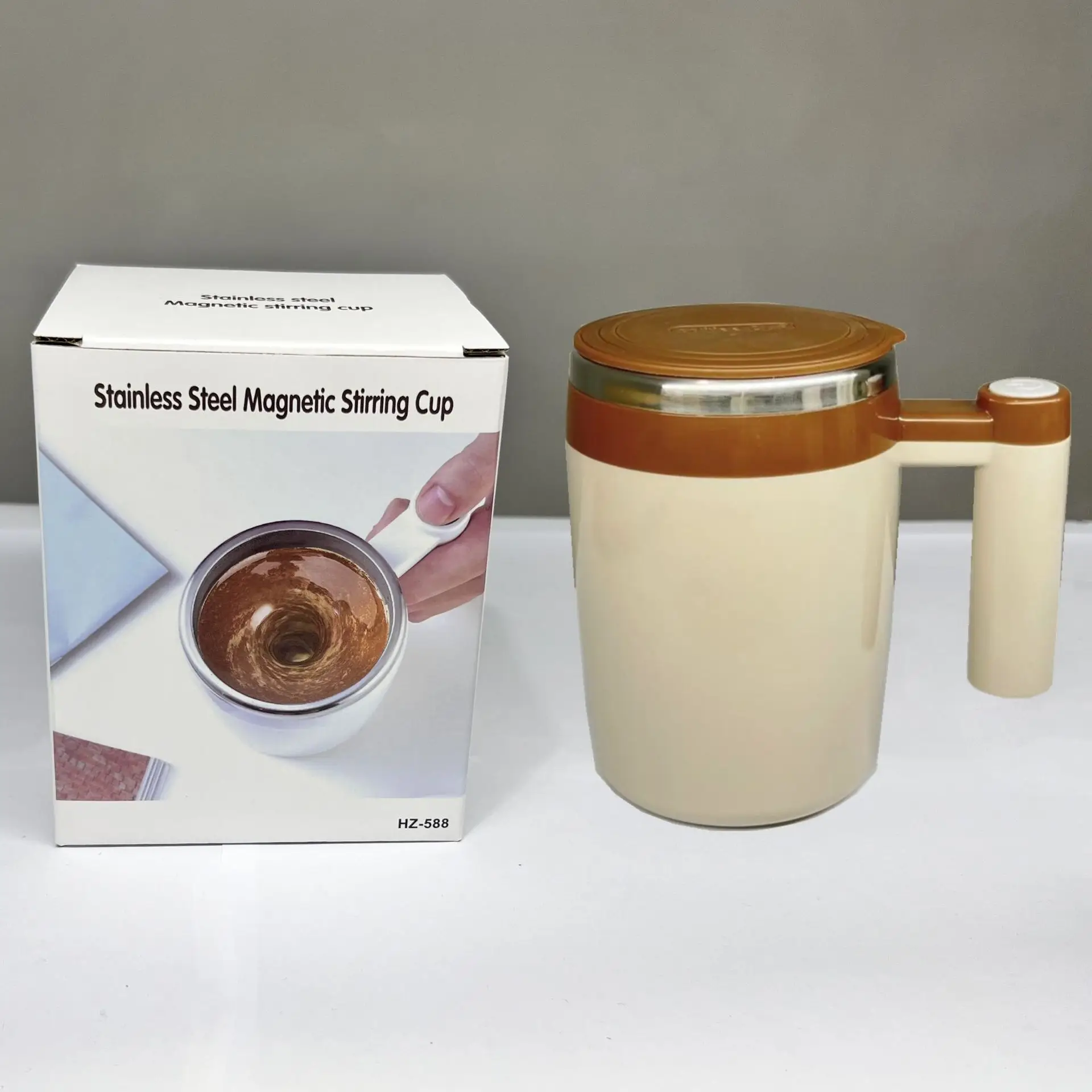 Automatic Stirring Coffee Dried Egg White Electric Stainless Steel Cup Lazy Water Cup
