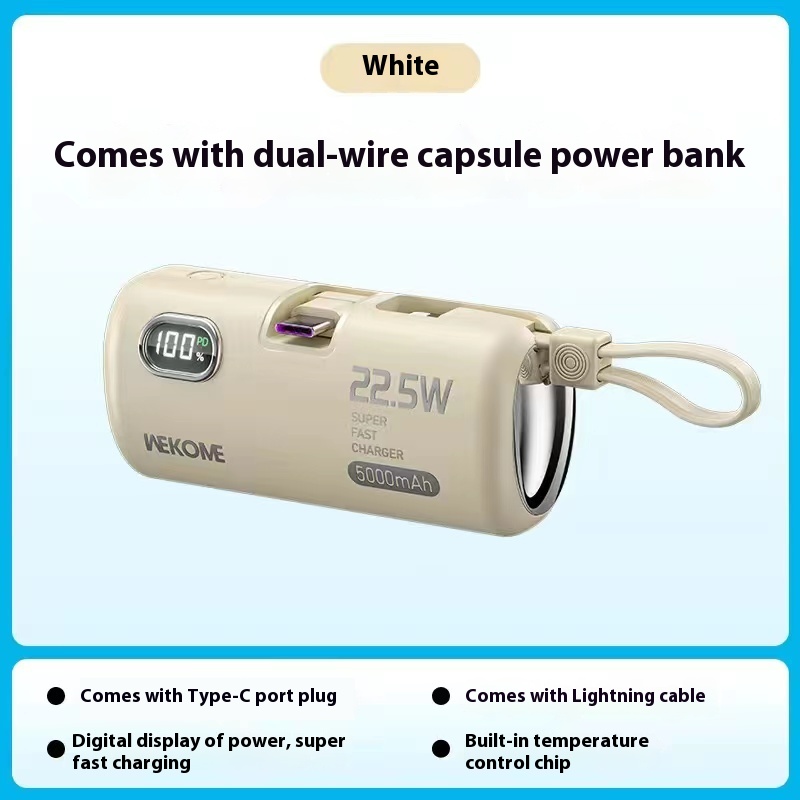 Title 2, Capsule Mobile Power Mini With Cable Outdoor Br...