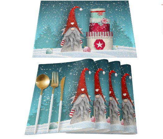 Title 7, Christmas Placemat Non-slip Heatproof Placemat