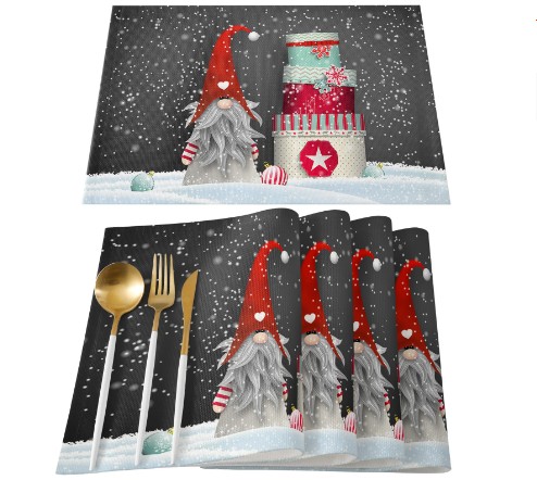 Title 6, Christmas Placemat Non-slip Heatproof Placemat