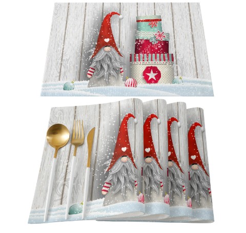 Title 8, Christmas Placemat Non-slip Heatproof Placemat