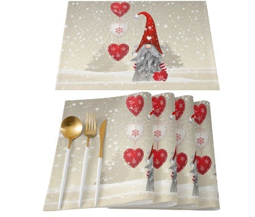 Title 2, Christmas Placemat Non-slip Heatproof Placemat