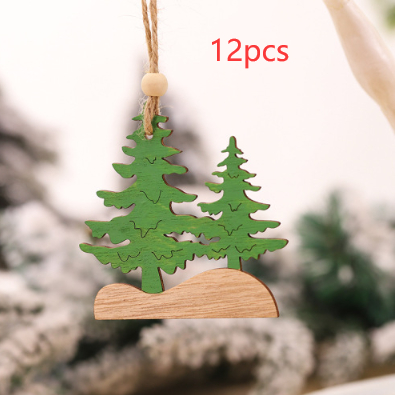 Green Christmas Tree 12pcs