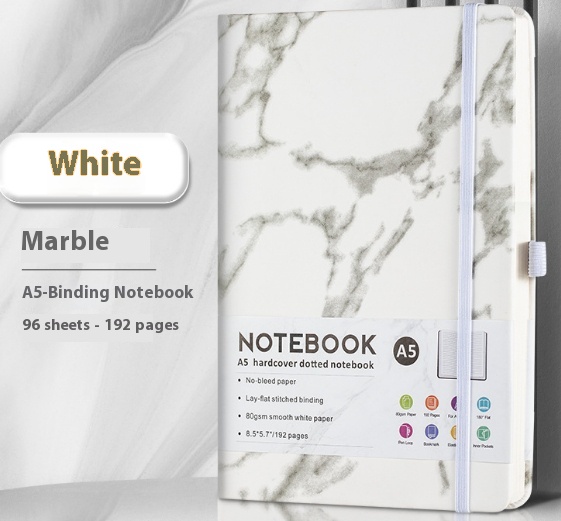 Marble White A5