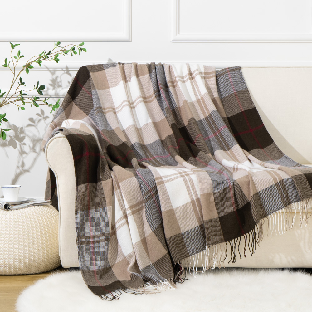 Title 6, Home Fashion Personality Plaid Casual Blanket