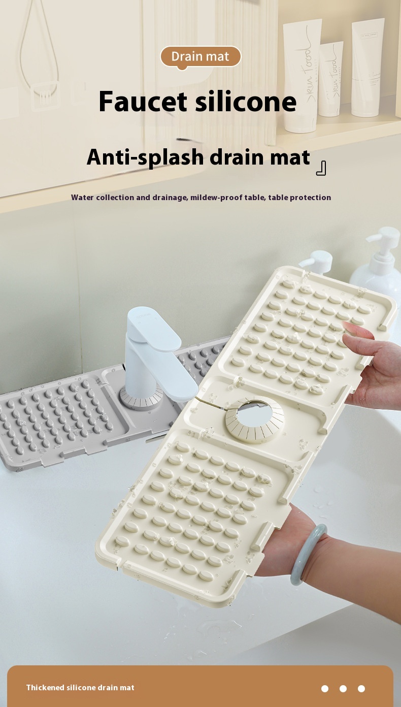 Title 7, Faucet Water Draining Pad Cutting Splash-proof ...