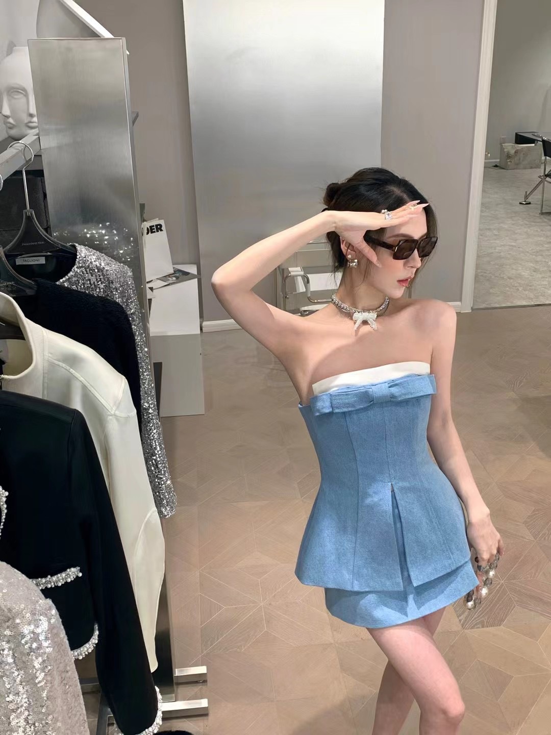 Fashion Personality Female Casual Pure Desire Suit