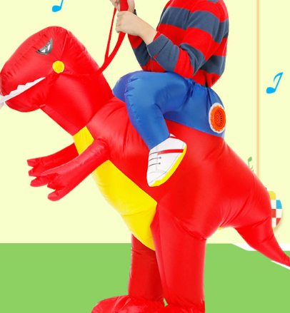 Red little dinosaur