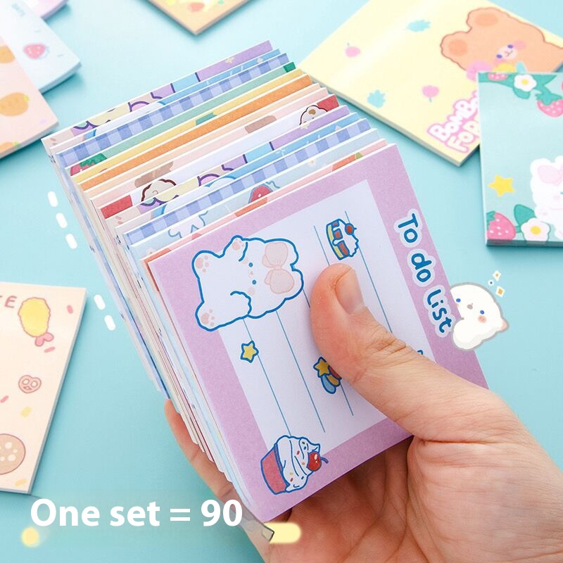 Cute Good-looking Students With Stickiness Note N Times Sticker Notepad