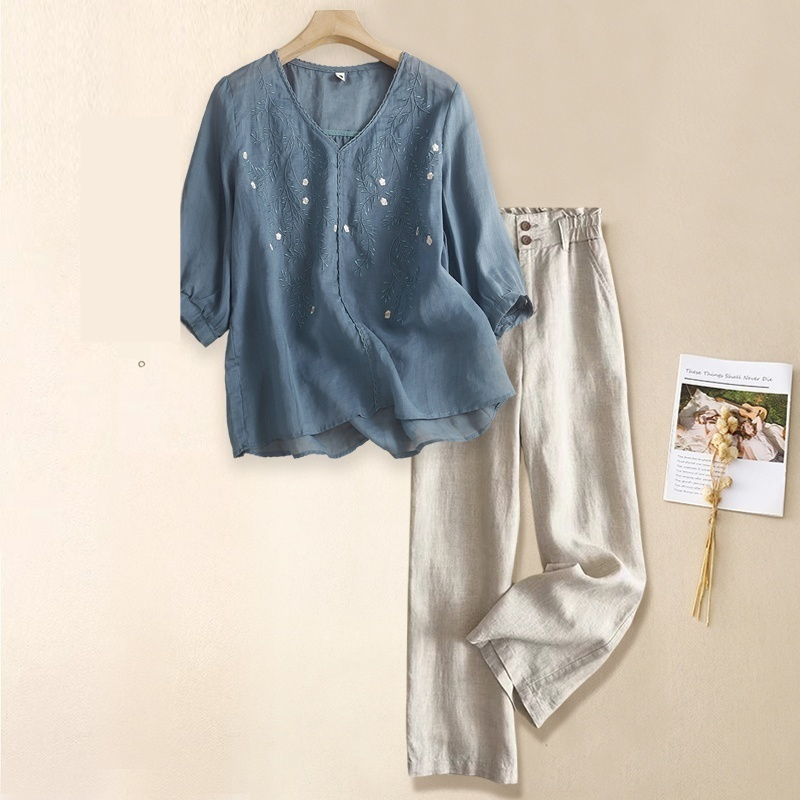 Blue Apricot Pants