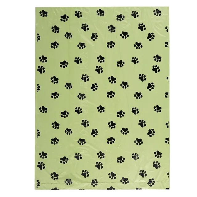 Biodegradable PET Garbage Bag Stool Bag Thickened Army Green Footprints - Shop at LoveMi