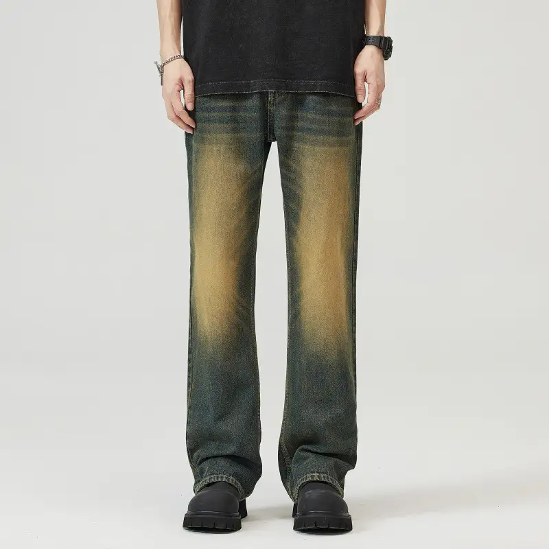 American Retro Skinny Men's And Women's Semi-elastic Waist Fashion Brand Casual Long Jeans