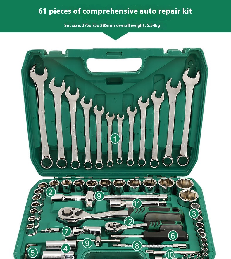 Title 3, Multifunctional Socket Wrench Set Combination C...