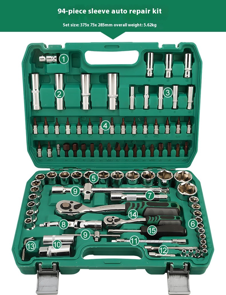 Title 7, Multifunctional Socket Wrench Set Combination C...