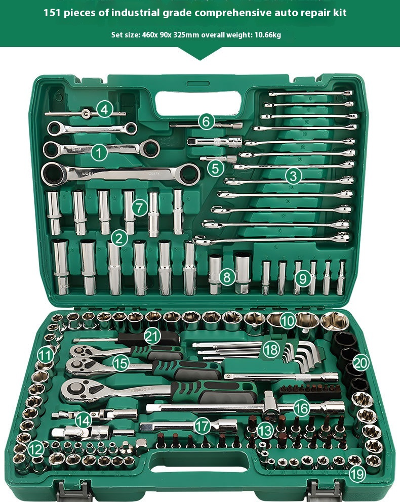 Title 14, Multifunctional Socket Wrench Set Combination C...