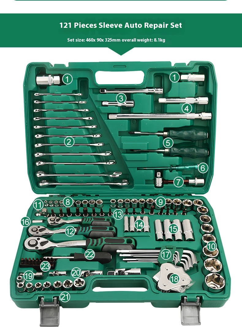 Title 16, Multifunctional Socket Wrench Set Combination C...