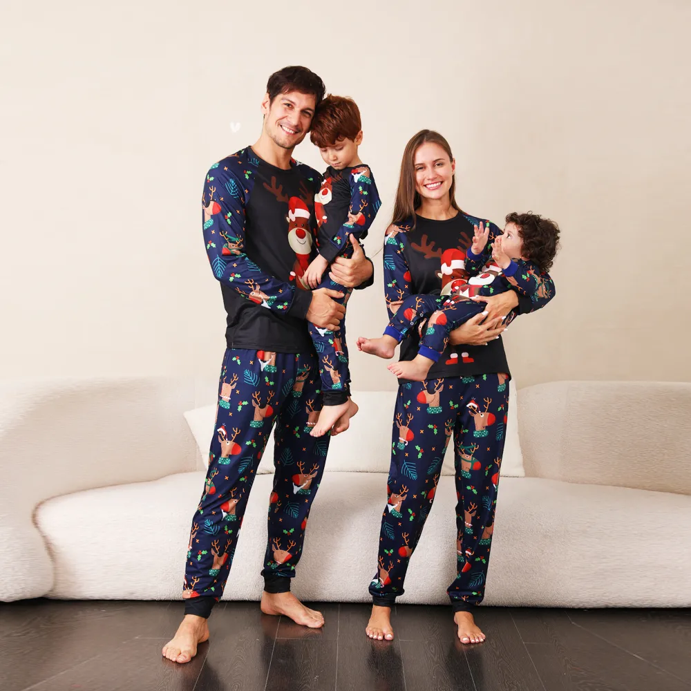 Family Pajamas Suit Baby Christmas Parent-child