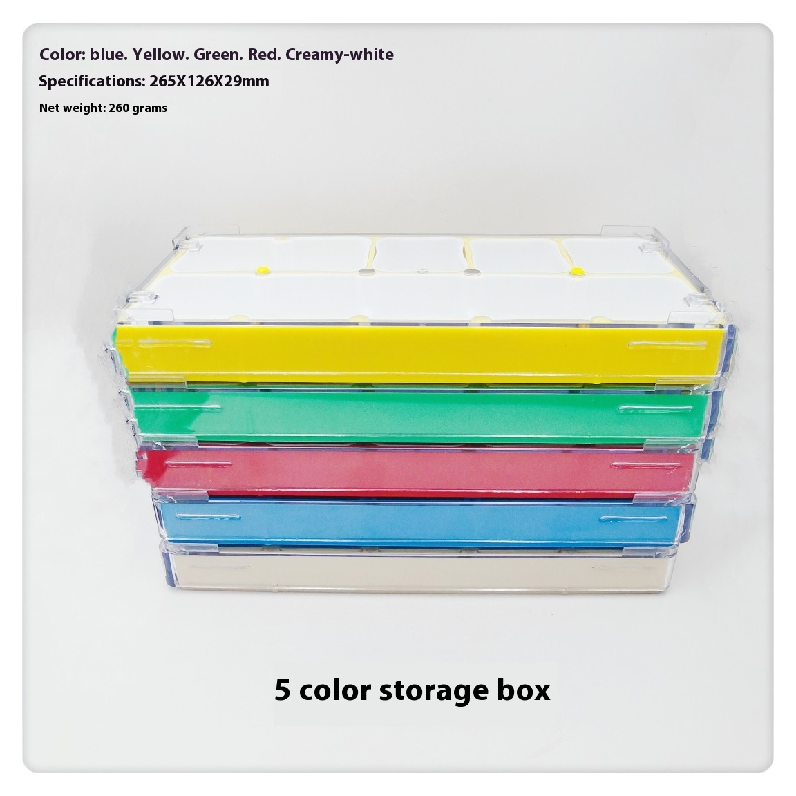 5 Colors Kit Storage Box