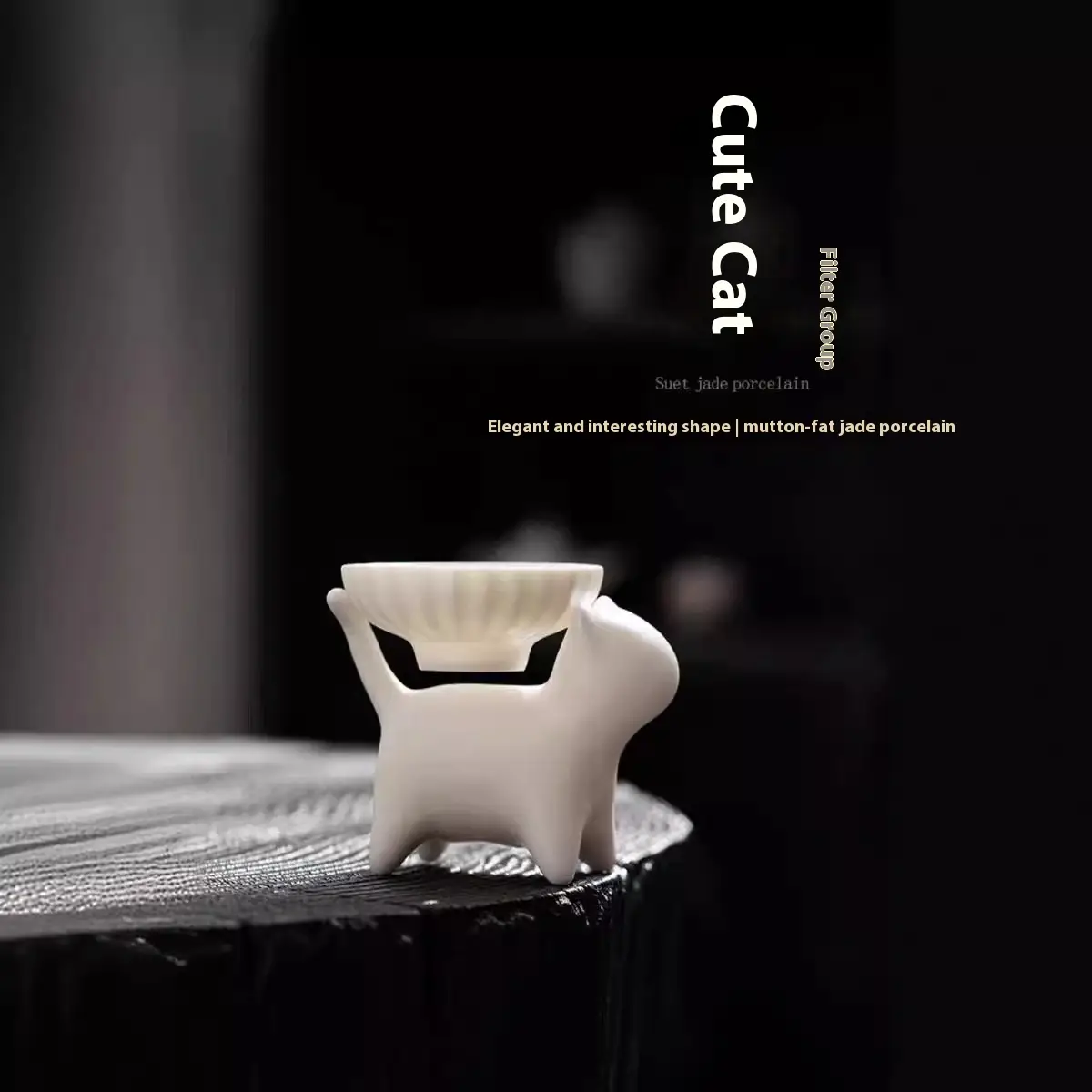 All-Ceramic Hole Tea Integrated Separation Tea Strainer