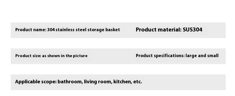 Title 4, 304 Stainless Steel Kitchen Draining Storage Ba...