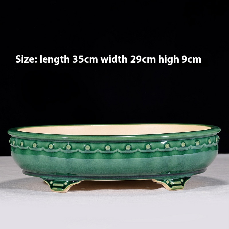 Oval Drum Ding Large Green