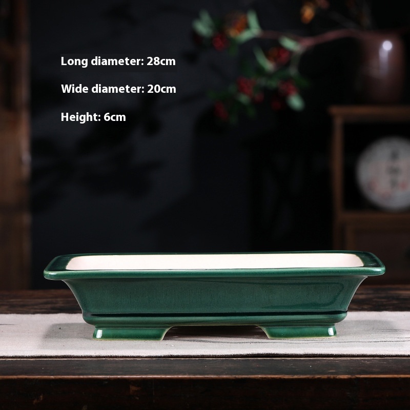 Light Rectangular Basin Green