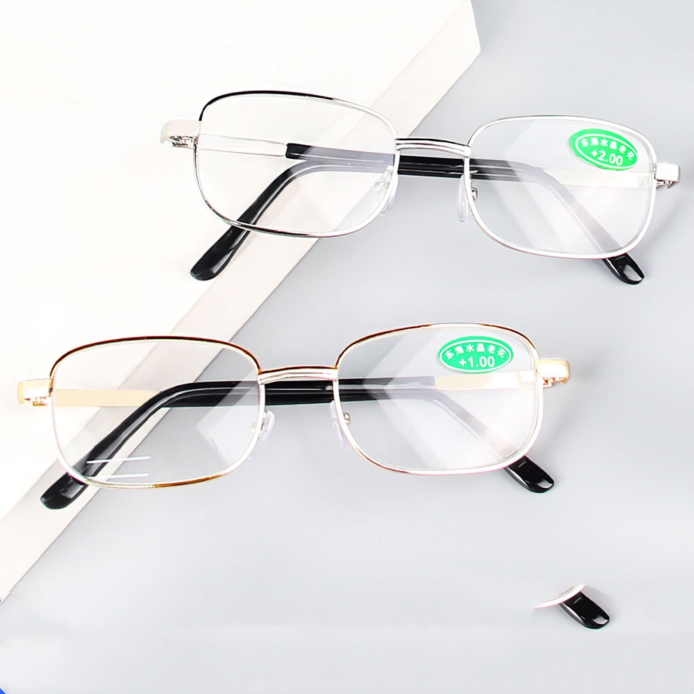 Full Frame Reading Glasses HD Crystal Stone Presbyopic Glasses - Image 4