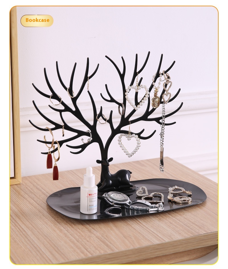 Title 9, Tree-shaped Deer Necklace Jewelry Rack Display ...