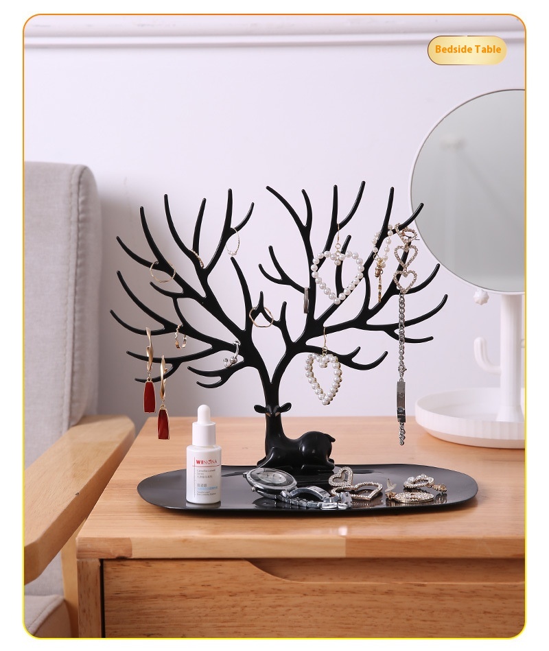 Title 7, Tree-shaped Deer Necklace Jewelry Rack Display ...