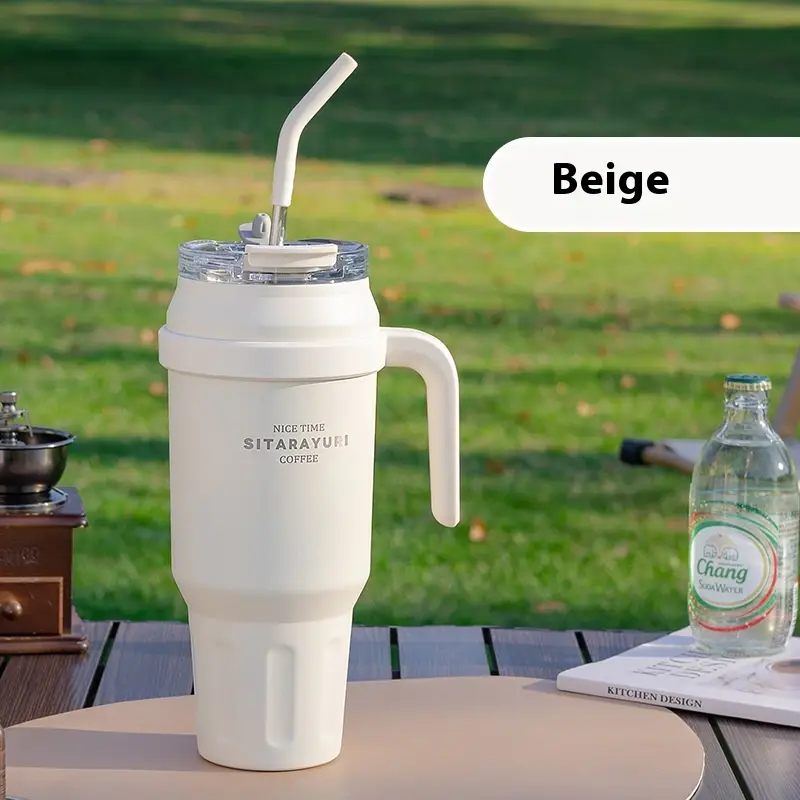 Stainless Steel Double-layer Vacuum Large Capacity Outdoor Portable Insulation Cup