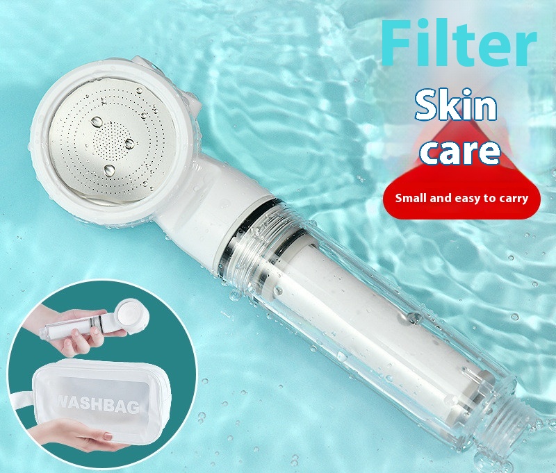 Title 5, Portable Supercharged Filtering Shower Head Nozzle