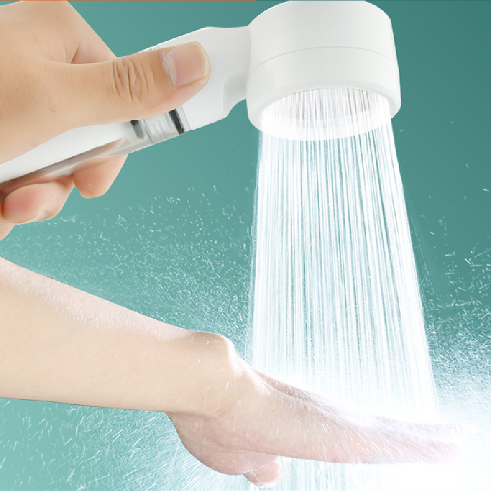 Title 2, Portable Supercharged Filtering Shower Head Nozzle