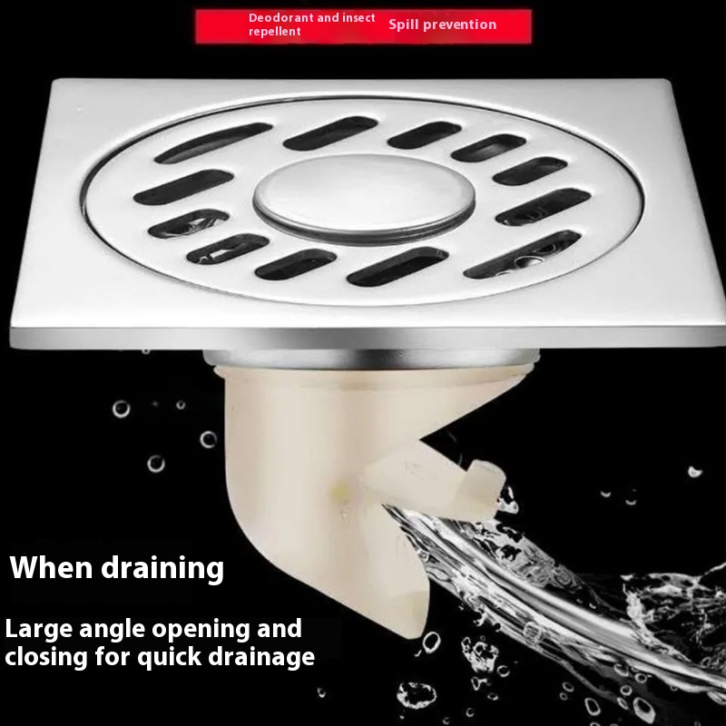 Title 3, 304 Stainless Steel Floor Drain Bathroom Washin...