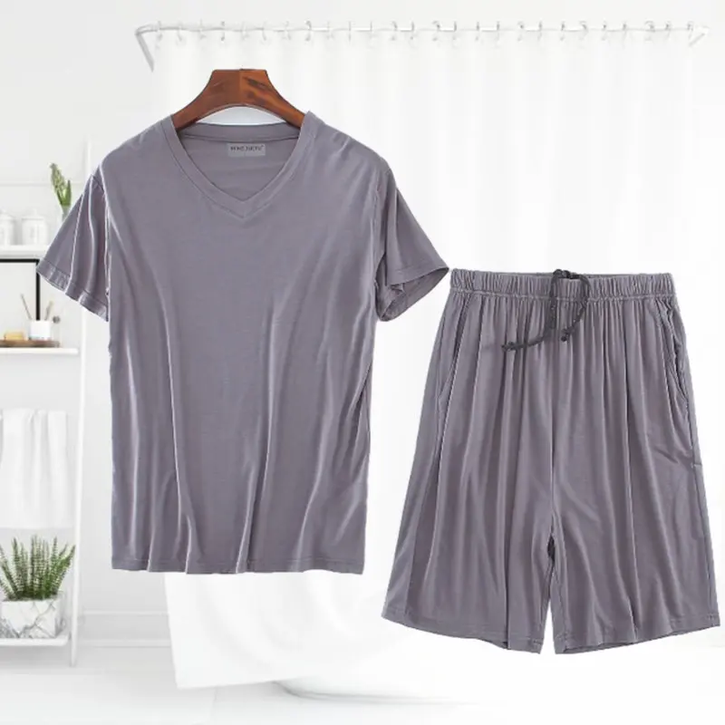 Men's Short Sleeved Shorts Set