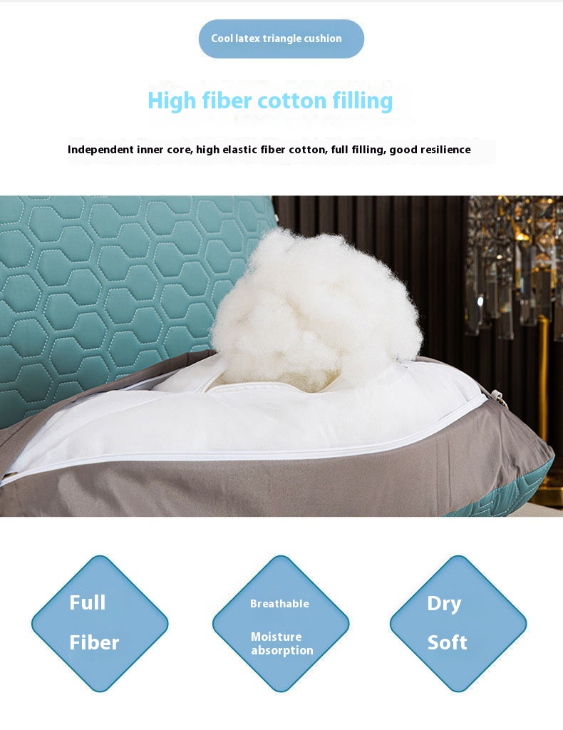 Title 3, Summer Ice Silk Latex Summer Mat Pillow Bedside...