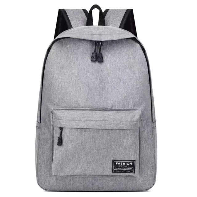 Backpack Middle School Student Schoolbag Large Capacity Men's And Women's Korean style Travel Gray - Shop at LoveMi