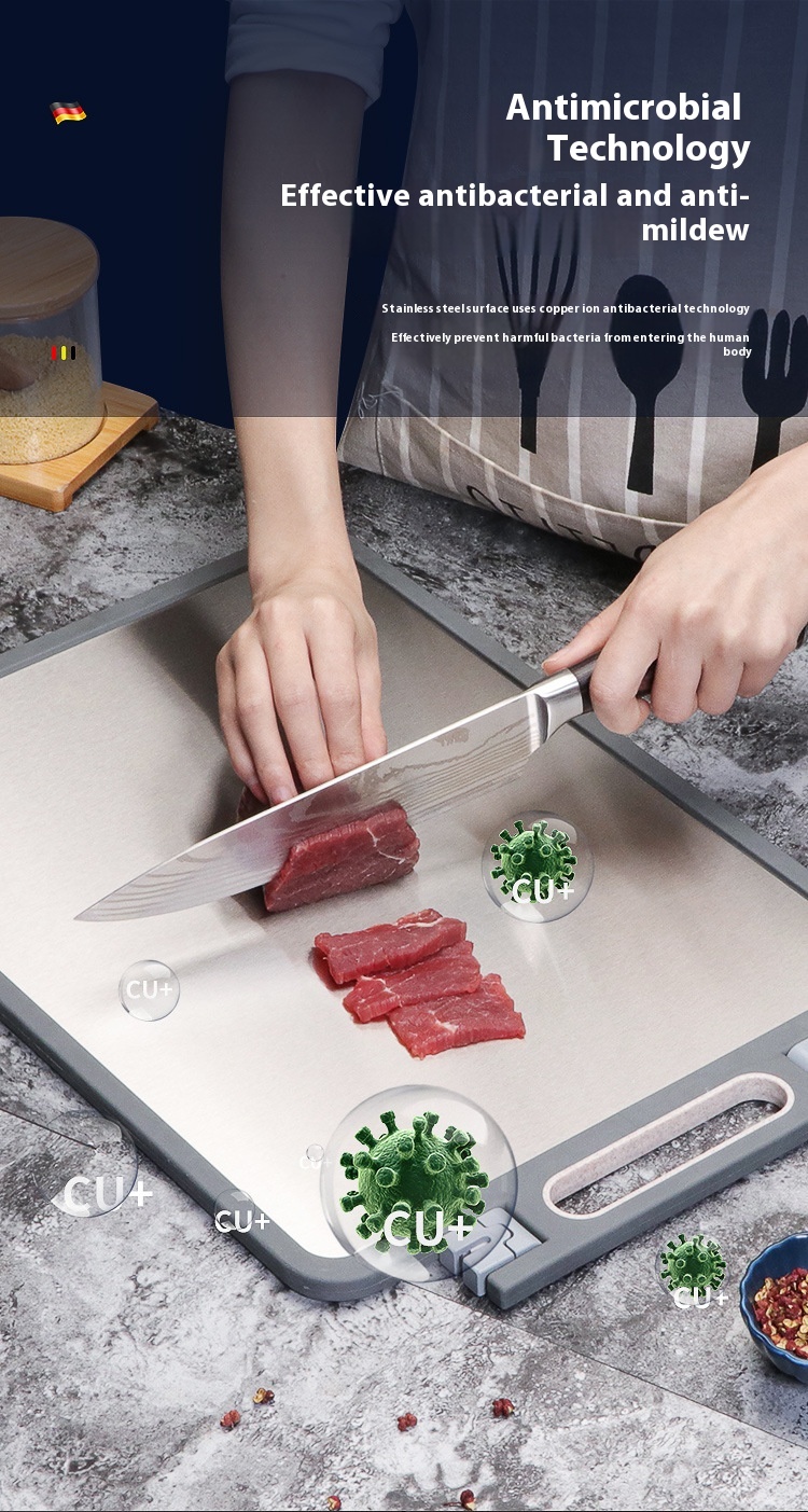 Title 7, Cutting Board 304 Stainless Steel Chopping Boar...