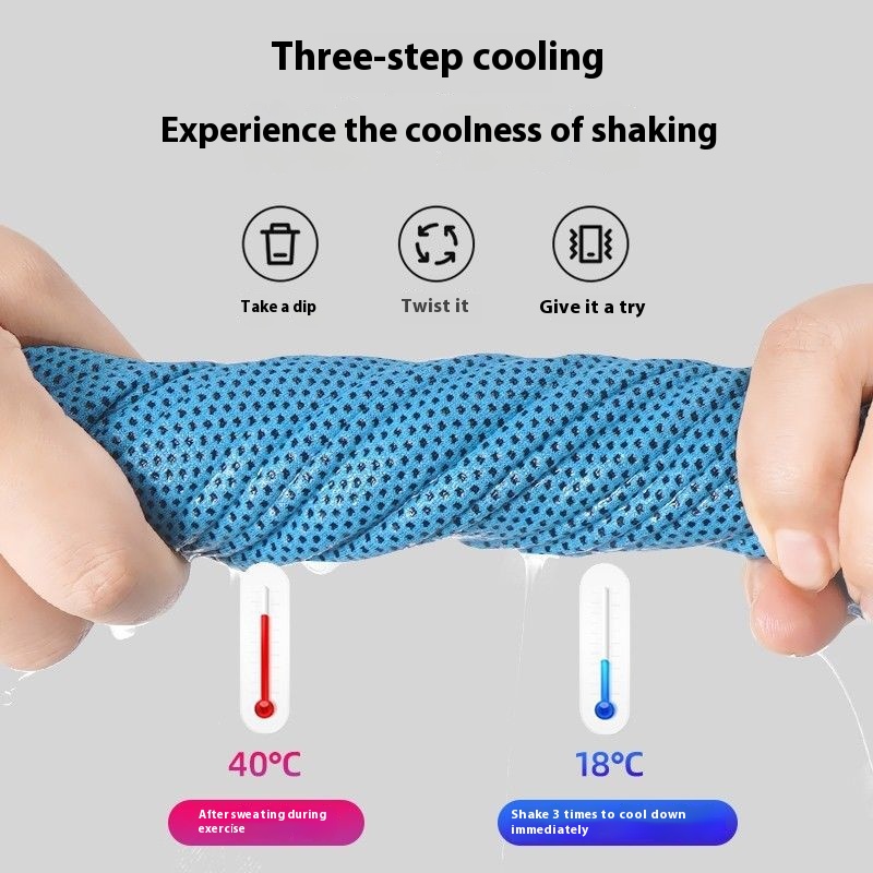 Outdoor Athletic Wristguards Towel Running Climbing Wipes Fitness Basketball Cold Feeling