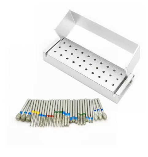 Title 2, 30 Hole Needle Grinding Head Placement Box