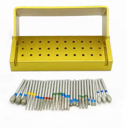 Title 3, 30 Hole Needle Grinding Head Placement Box