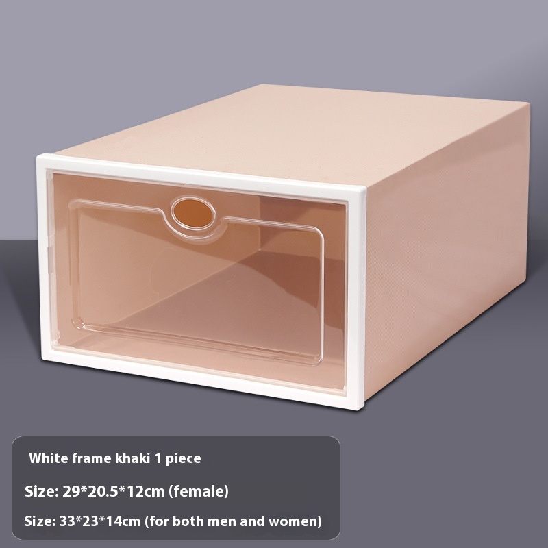 Title 2, Thickened Shoebox Transparent Shoebox Plastic C...