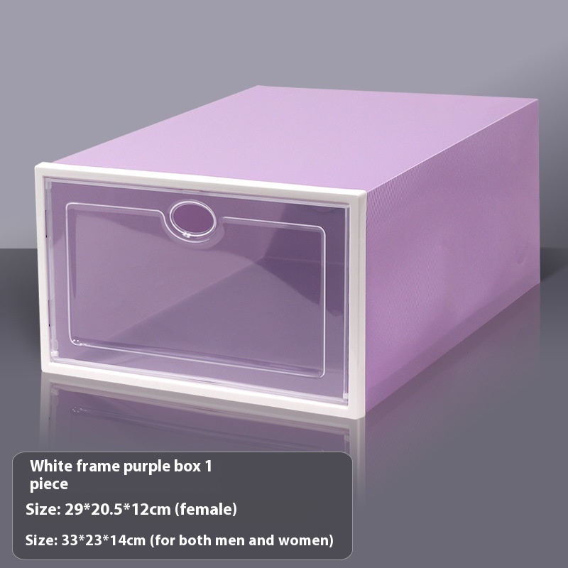 Title 4, Thickened Shoebox Transparent Shoebox Plastic C...