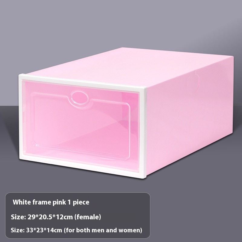 Title 3, Thickened Shoebox Transparent Shoebox Plastic C...